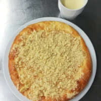 Fotografie jídla Koláč s jablky, ochucené mléko