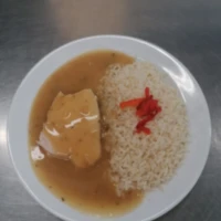 Fotografie jídla Krůtí prsa na bylinkách, dušená rýže