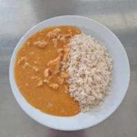 Fotografie jídla Kuřecí perkelt, dušená rýže