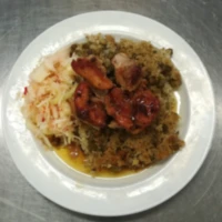 Fotografie jídla Kuřecí stehenní plátek zapečený v šouletu