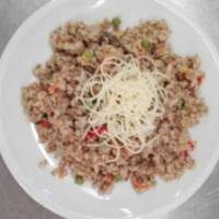 Fotografie jídla Pohankové rizoto, zeleninový salát