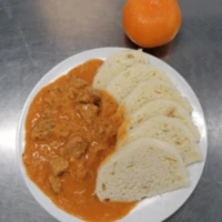 Fotografie jídla Segedínský guláš, houskový knedlík