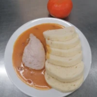 Fotografie jídla Debrecínská vepřová pečeně, houskový knedlík